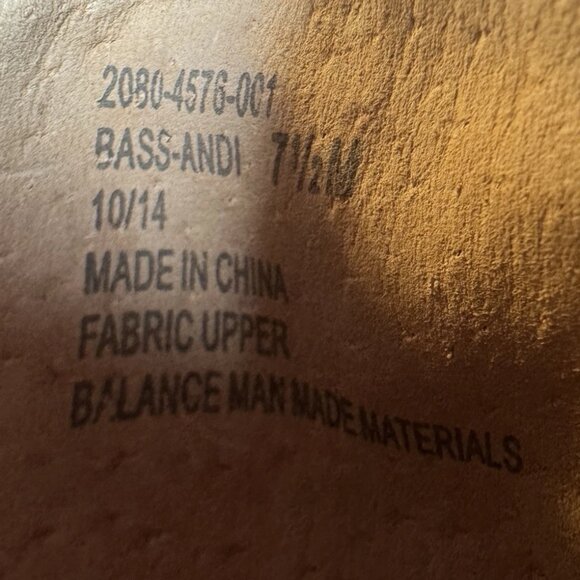 (7.5) GH BASS & CO "ANDI" Peep Toe Black Canvas Espadrille Shoes - Picture 8 of 9